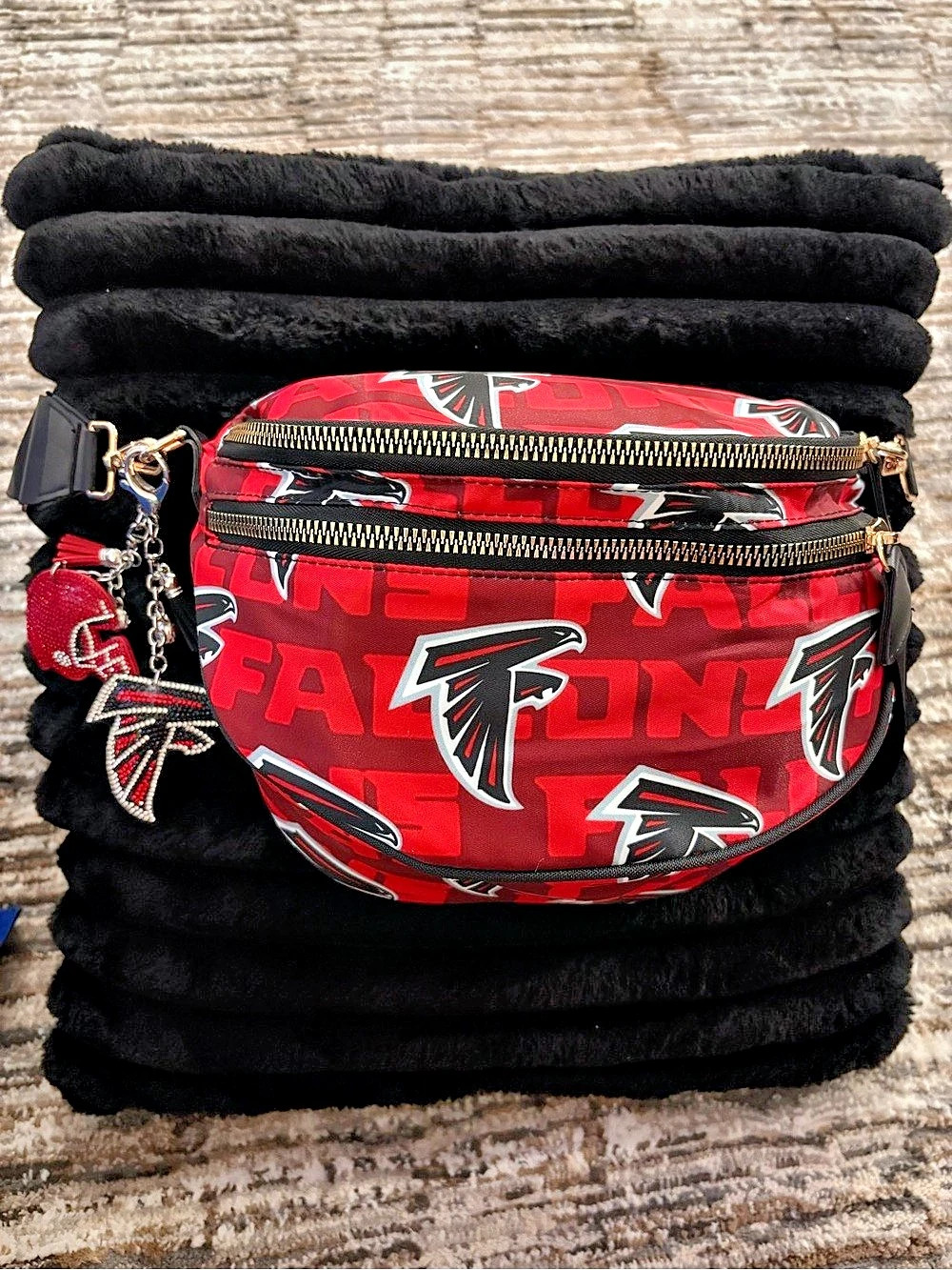 Atlanta Falcons Large crossbody bag Red & Black